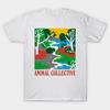 Мужская черная футболка с принтом Animal Collective •• Оригинальный фанарт Принт на термотрансферной бумаге без обрезки Хлопковая футболка