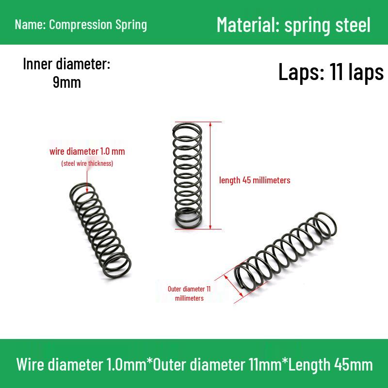 Сверхмощный Y-образный амортизатор с компрессионной пружиной, диаметр проволоки 1,0 мм, внешний диаметр 5-20 мм.