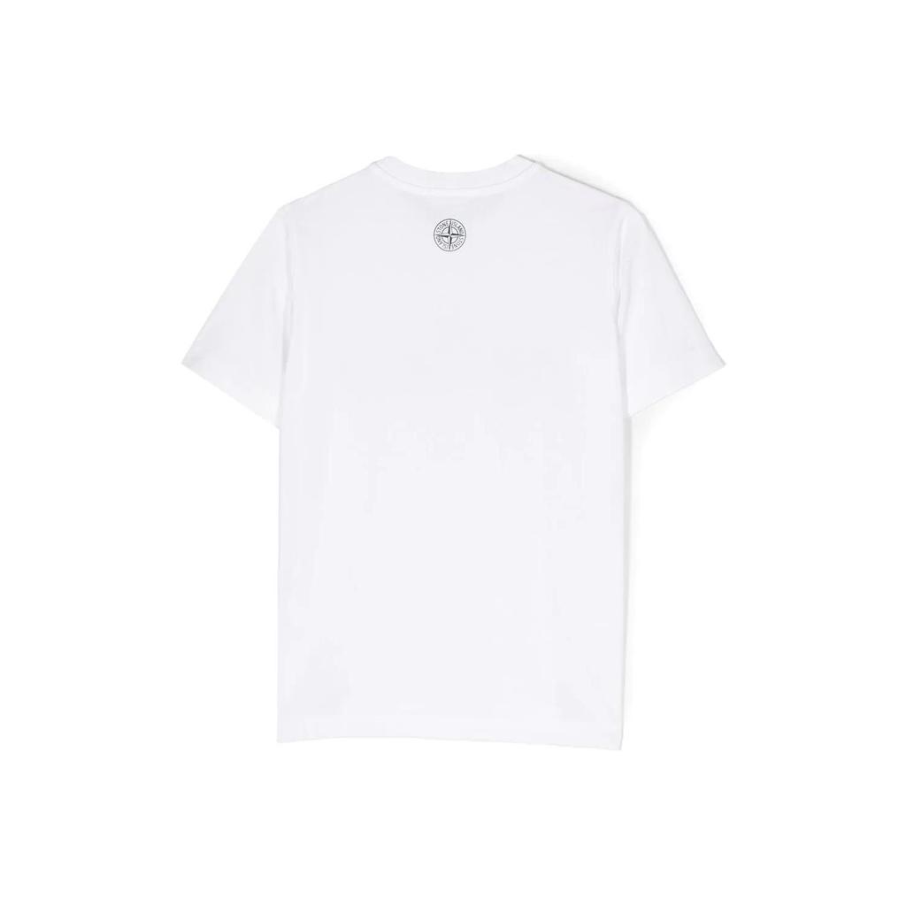STONE ISLAND Футболка с круглым вырезом Детские топы 781621073-V0001