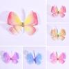 50Pcs Double-layer Organza Fabric Butterfly Appliques Clothes Sewing Patch  Bridal Hair Accessories