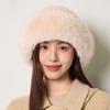 Knitted Hat Women's Autumn Winter Ear Protection Rabbit Plush Wool Hat