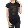 AC/DC Womens/Ladies Rock Or Bust Lyrics Cotton T-Shirt