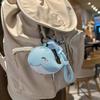 Ocean Animal Dolphin Keychain PU Leather Car Keyring Creative Dolphin Pendant  Students