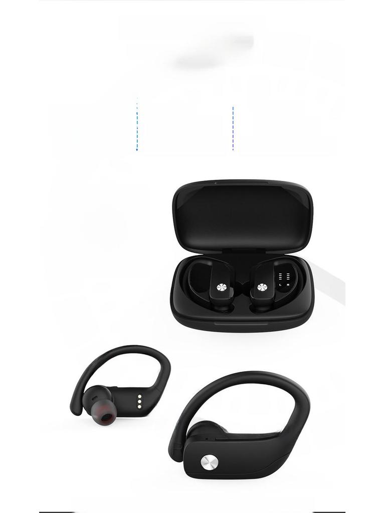 T16 TWS беспроводная Bluetooth-гарнитура с заушным креплением, тройным цифровым дисплеем и шумоподавлением