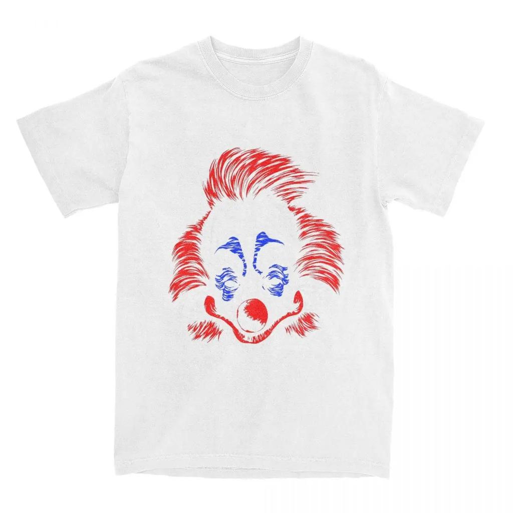 Летняя мужская женская рубашка с изображением клоунов-убийц из космоса Руди, одежда, футболка, одежда, юмористическая футболка