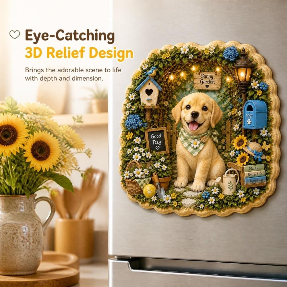 Cartoon Pattern Refrigerator Magnet 3D Relief Decorative Fridge Magnet Home Decor