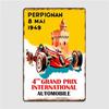 Perpignan Poster Metal Plaque Designing Garage Club Cinema Garage Painting Décor Tin Sign Posters