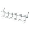 Cold-rolled Steel Six-Ring Hanging Hook Silver Pegboard Hooks Pegboard Accessories