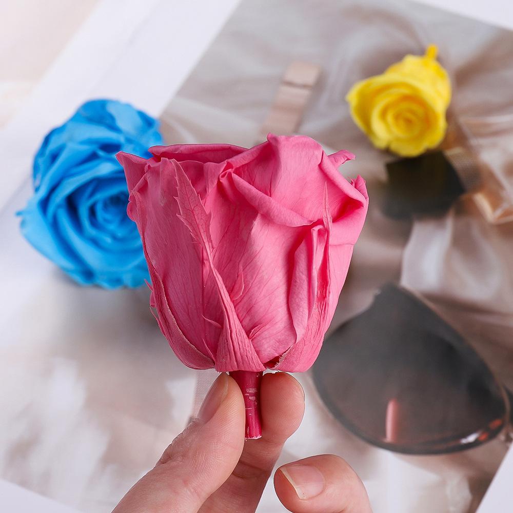 Набор подарочных коробок с вечными цветами 2-6 см, декоративные цветы из роз ручной работы, подарочная коробка для цветов для DIY