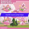 Pink Castle Cube Magnetic Building Block Set - STEM Educational Toy