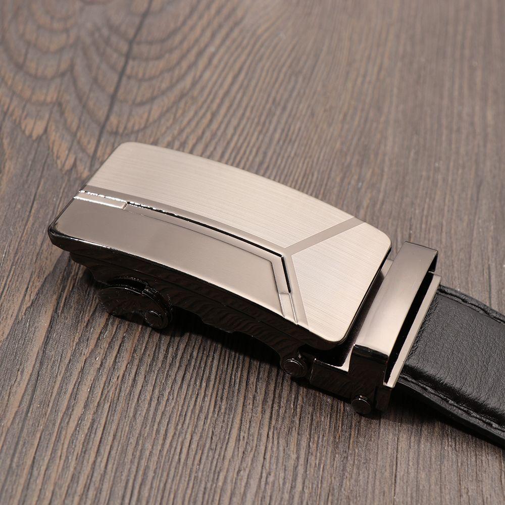 Роскошные высококачественные ремни с автоматической пряжкой, кожаные ремни с застежкой-храповиком