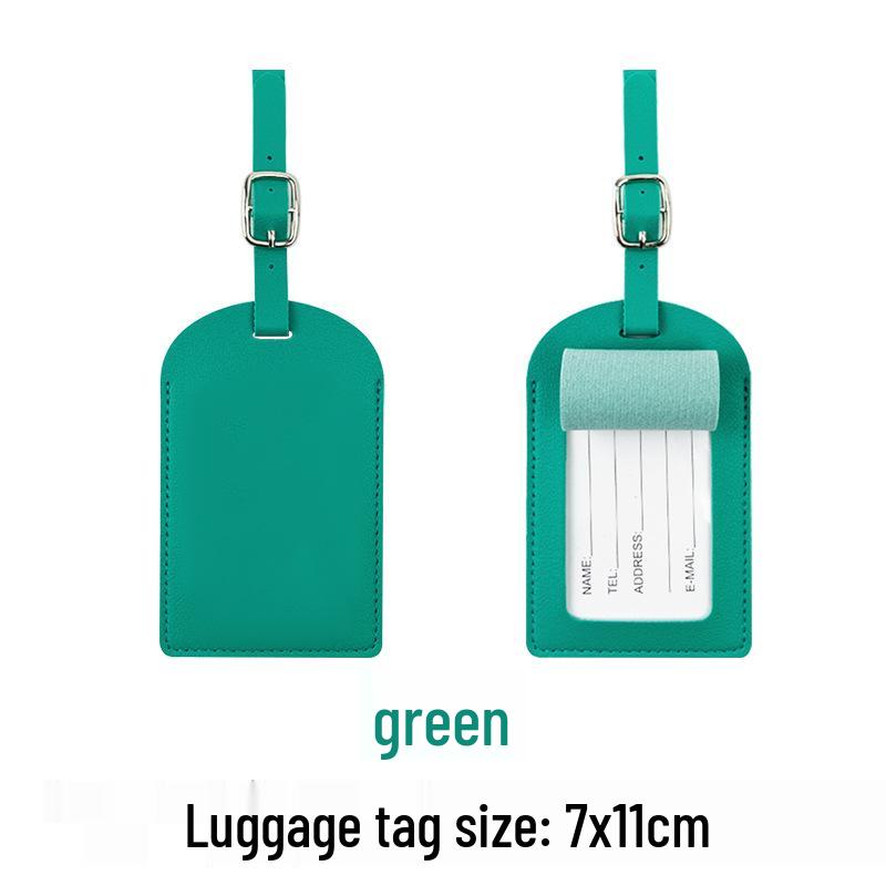 Набор из настраиваемой обложки для паспорта из ПУ кожи и багажной бирки с бумажной карточкой