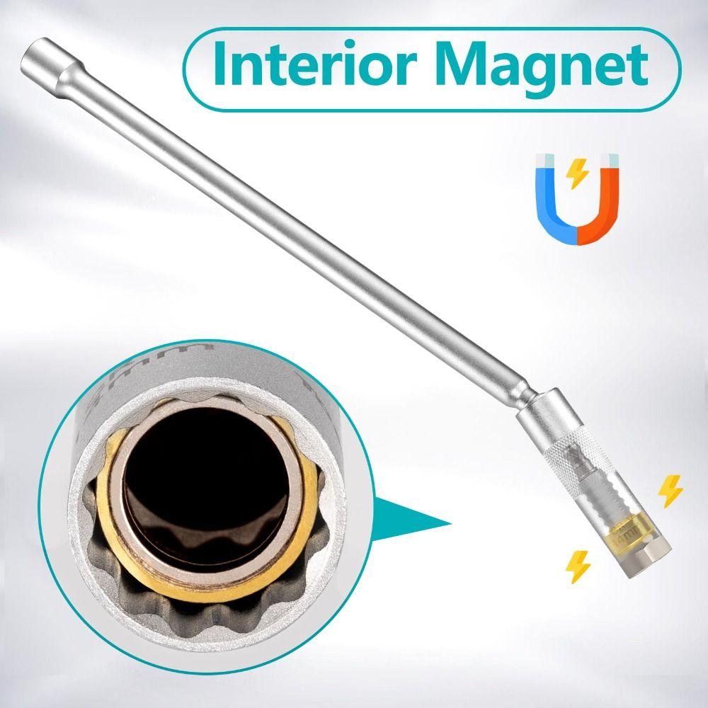 Удлиненная магнитная свечная головка Профессиональный инструмент для снятия свечей зажигания Автоаксессуары