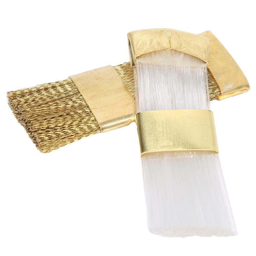 2 Pieces Copper Wire Copper Wire Drill Bits Cleaner Nail Drill Bits Cleaner Brush  Nail Polishing