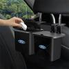 For Ford Ranger Kuga Fiesta Focus Mk3 Mustang ST Taurus 1PCS Car Trash Storage Case Backseat Hanging Can Organizer Center Cover SDE1