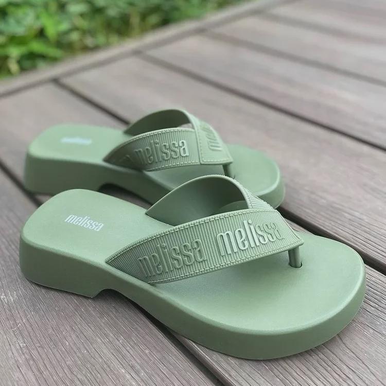 Женские легкие повседневные шлепанцы Melissa 2025 на среднем каблуке