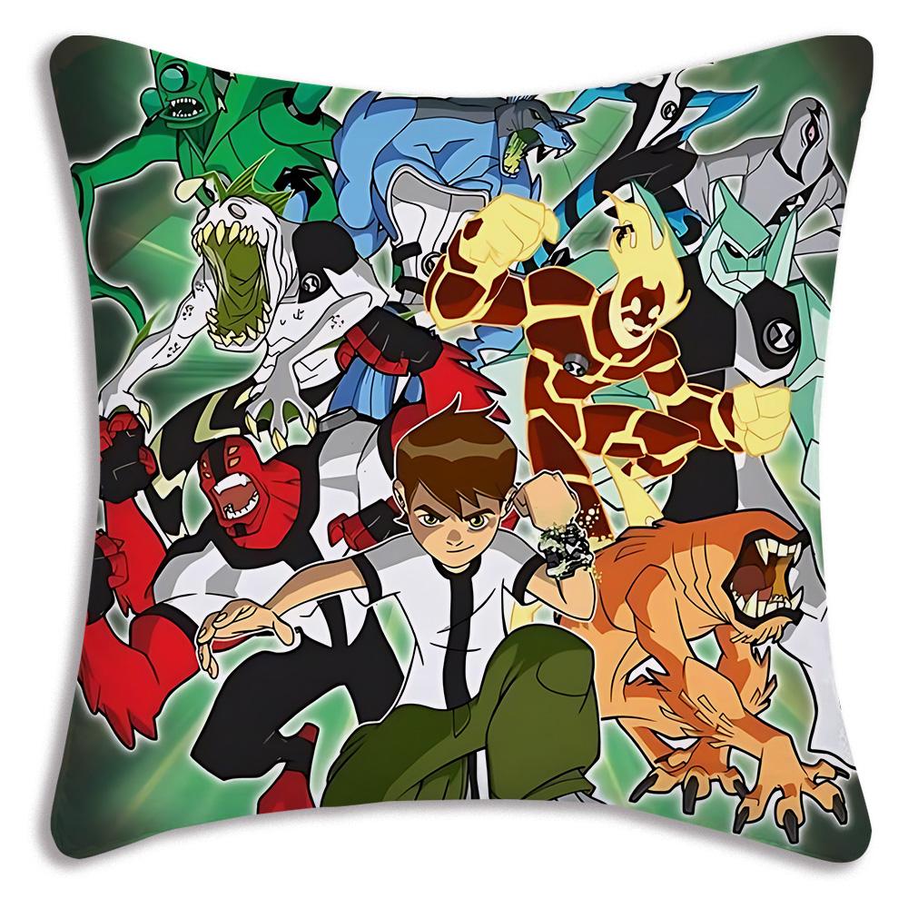 Аниме B-Бен 10 Наволочки Мультяшные Декоративные для Дивана Домашние Двусторонние Короткий Плюш Милые Наволочки для Подушек