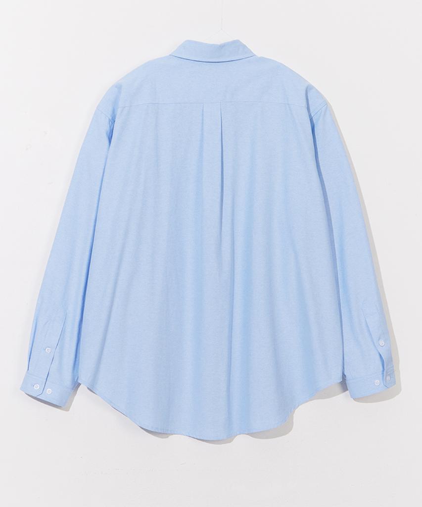 DYSFUNCT Thick Oxford Over Fit Shirt (Sky Blue)
