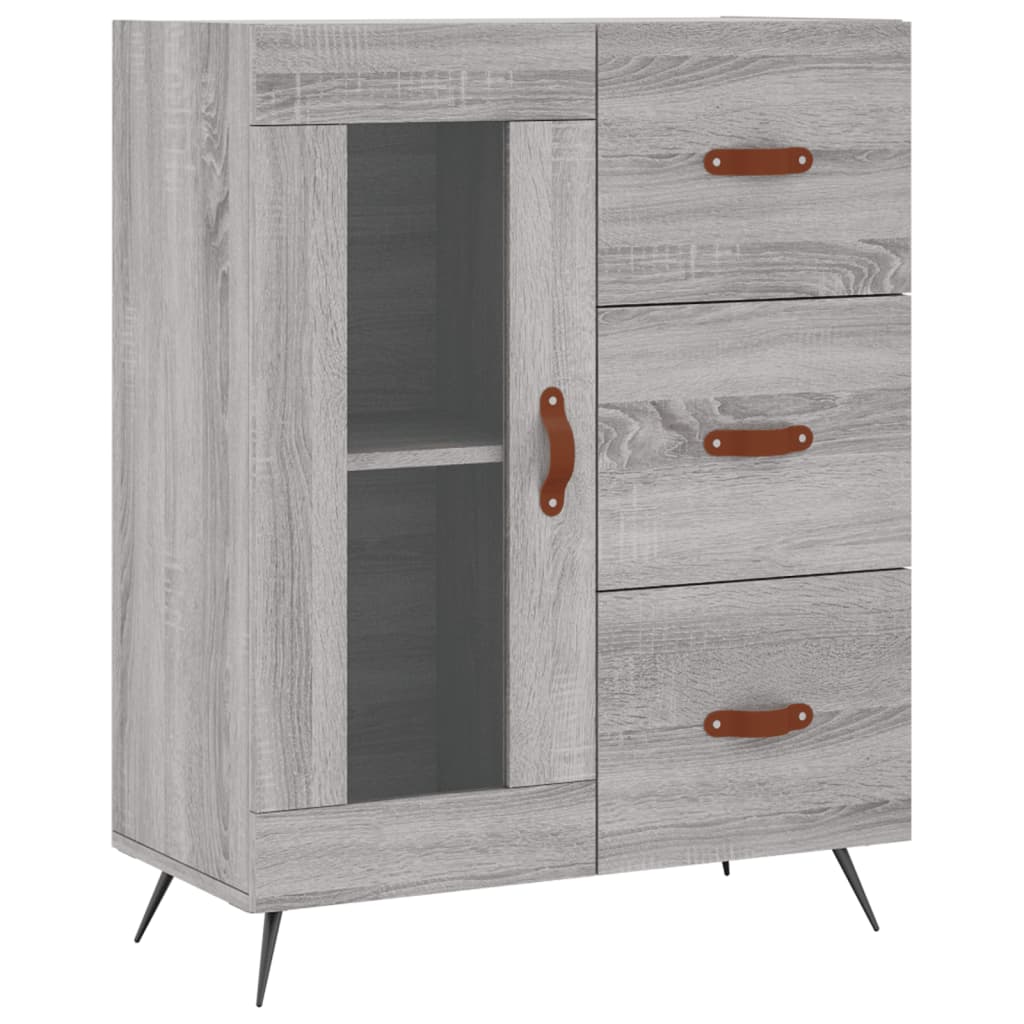 Highboard Gray Sonoma 69.5 x 34 x 180 cm Particleboard