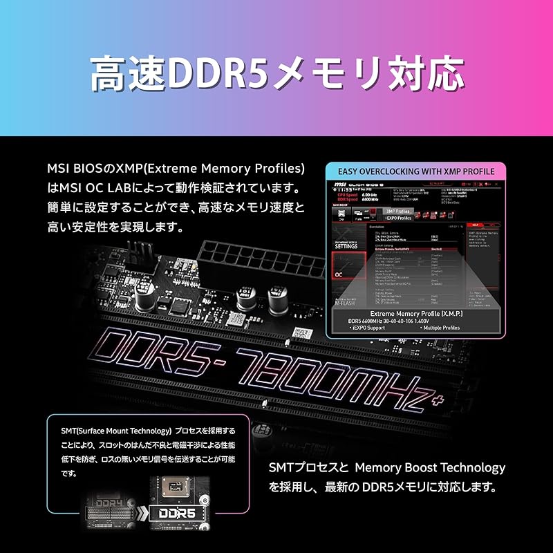 MSI MPG B760M EDGE TI WIFI Intel Core процессор 14-го, 13-го, 12-го поколения совместимый LGA1700 DDR5 Оснащен чипсетом B760 Материнская плата Micro-ATX