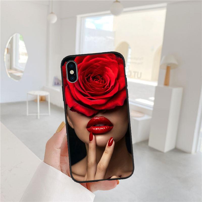 Sexy red lips New High-End Shell Phone Case for iPhone SE X XS XR 16E 11 17 Pro Max 8 7 6 6s Plus