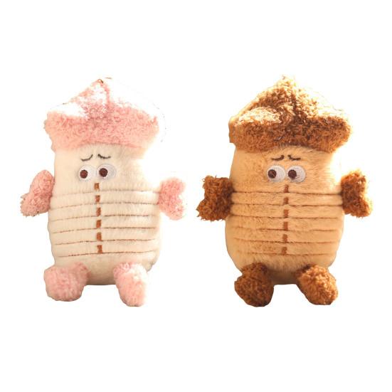Yousheng Cartoon Tower Shape Doll Girls Boys Plush Doll Keychain Backpack Car Cubot Toy Keyring Bag Accessories