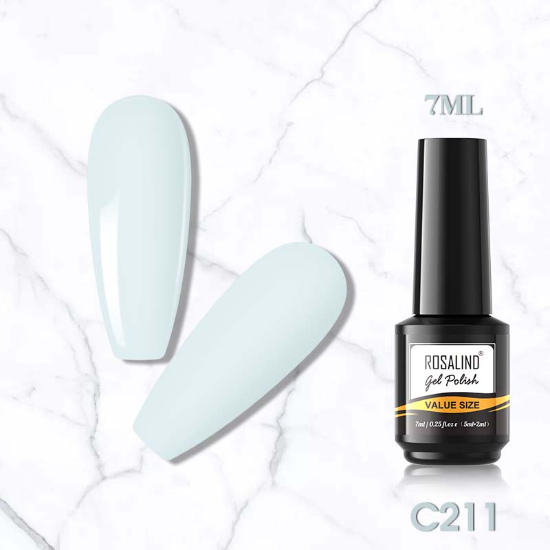 ROSALIND 7ml 59 Colors Manicure Semi Permanent Glitter Gel Nail Polish Long Lasting Top Base Gel UV LED Varnishe Fashion Nail Art