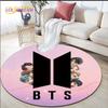 Новейший детский ковер с принтом K-pop Bangtan Boys, ковер для гостиной, круглый ковер BTS, напольный коврик, фланелевый противоскользящий коврик
