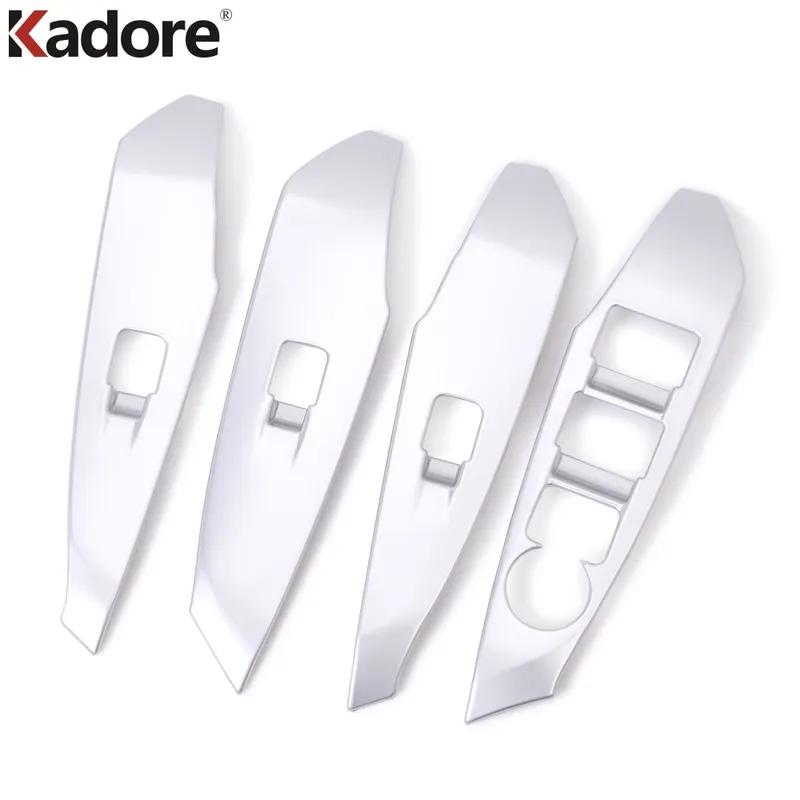 Car ide Door Armrest Window Lift Switch Button Panel Cover Trim For Mazda 6 Atenza 2017 2018 Matte Interior Accessories