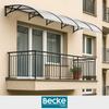Arched canopy over the entrance door, balcony window canopy, black 150x80 GoGarden