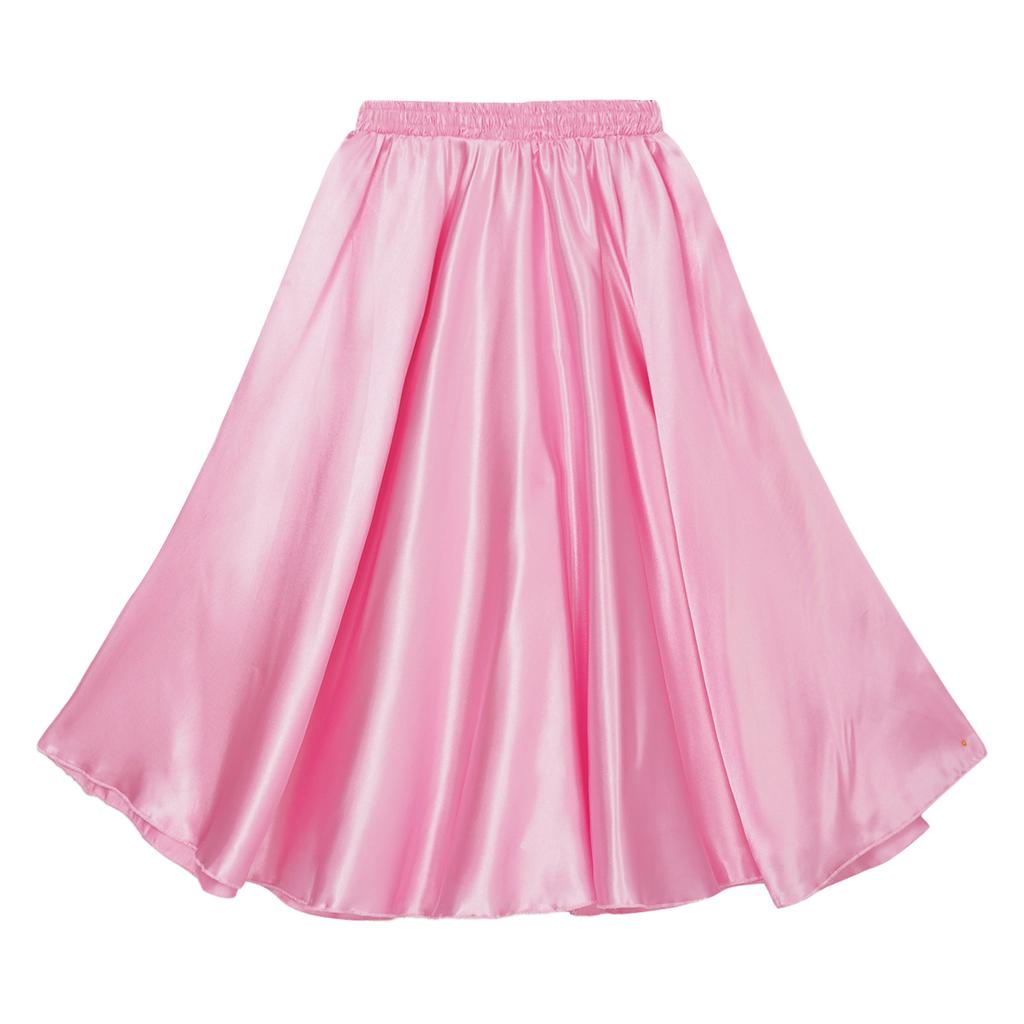 Юбка для бальных танцев для девочек, длинная, круглая, юбка для испанского фламенко, одежда для латиноамериканских танцев «ча-ча», длинная юбка-макси