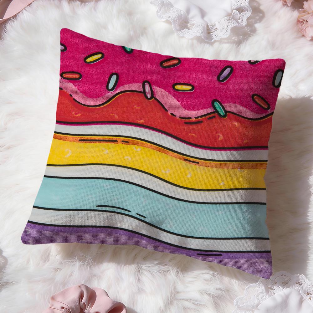 Artistic Background Patterns Cushion Cover Premium Comfort Reversible Pillow Cove Two in One Design for Any Room  Car Interior