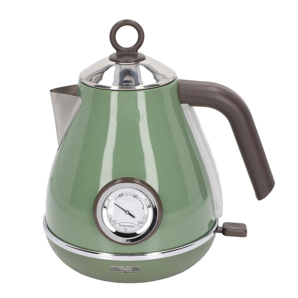 Electric Water Kettle Temperature Display Retro Paint Electric Kettle with 360 Degree Rotating Base