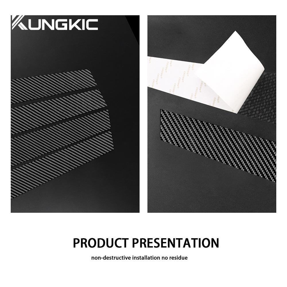 For Seat Leon Altea 2005 2006 2007 2008 2009 2010 2011 2012 B Pillars Sticker Carbon Fiber Pattern Glossy Black Protect Trim olk523