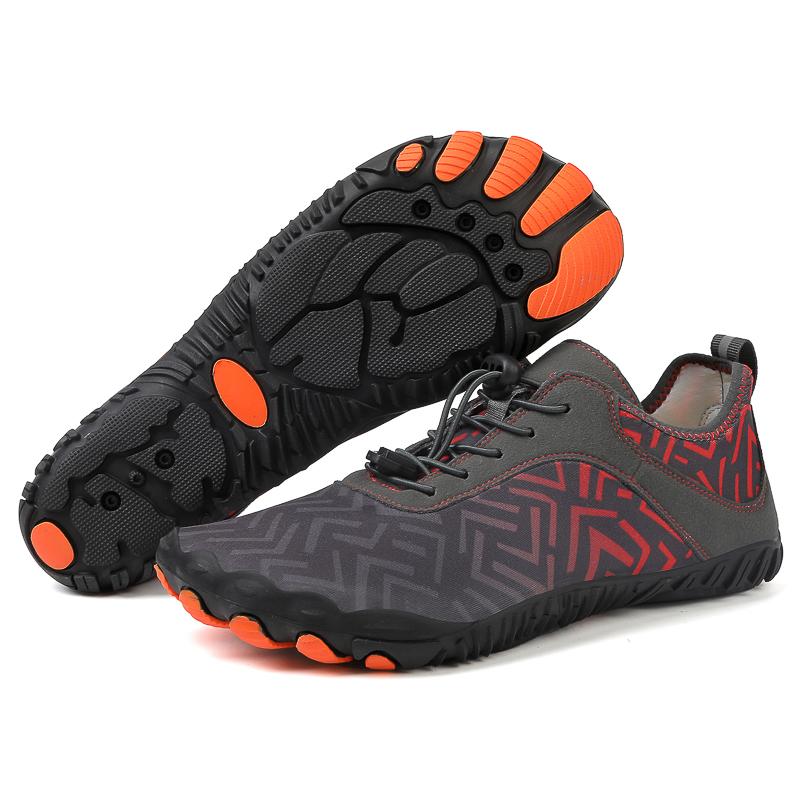 Модные мужские водные туфли для босиком, удобные пляжные туфли, быстросохнущие, дышащие спортивные сандалии для пешего туризма, обувь для тренировок на открытом воздухе, пара 36-46