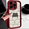 LZ7 Cartoon Cat Cute Silicone Phone Case for Infinix Smart 9 Hot 40i Tecno Camon 20 Pro Moto G22 G30 OnePlus Google Pixel 9 Shockproof Back Cover