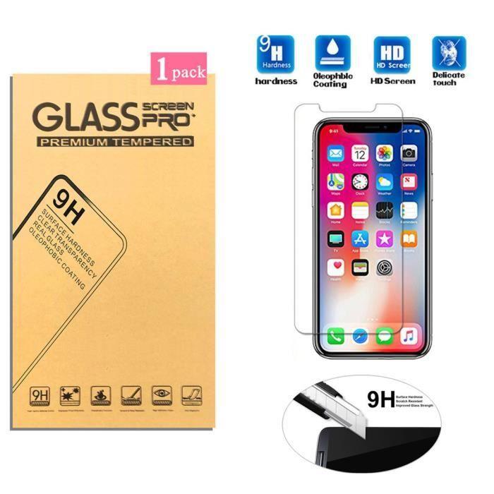 Premium Tempered Glass For iPhone XS, Ultra Thin Transparent Clarity Screen Protector Film For iPhone Xr 5.8 "