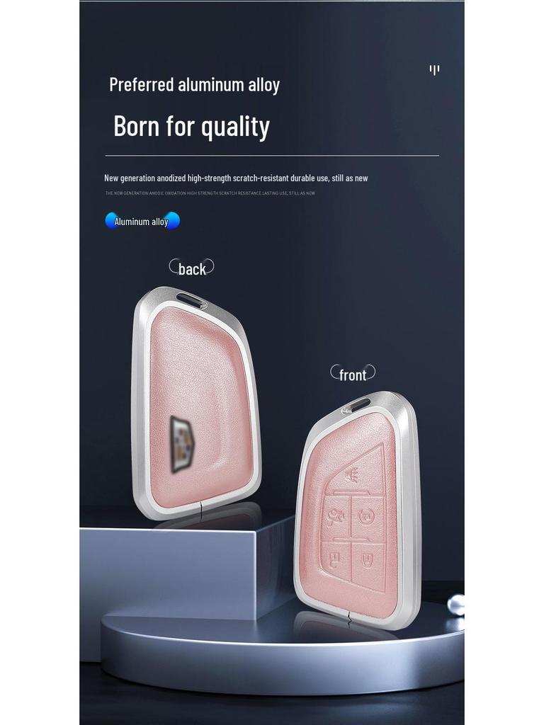 Защитный чехол для ключа Cadillac: Подходит для XT4, XT5, XT6, CT4, CT5 - Оригинальный чехол для ключа автомобиля с пряжкой.