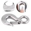 304 Stainless Steel Authentic Swivel Round Eye Snap Clip Cargo Lifting Hook(90mm 0.5T)