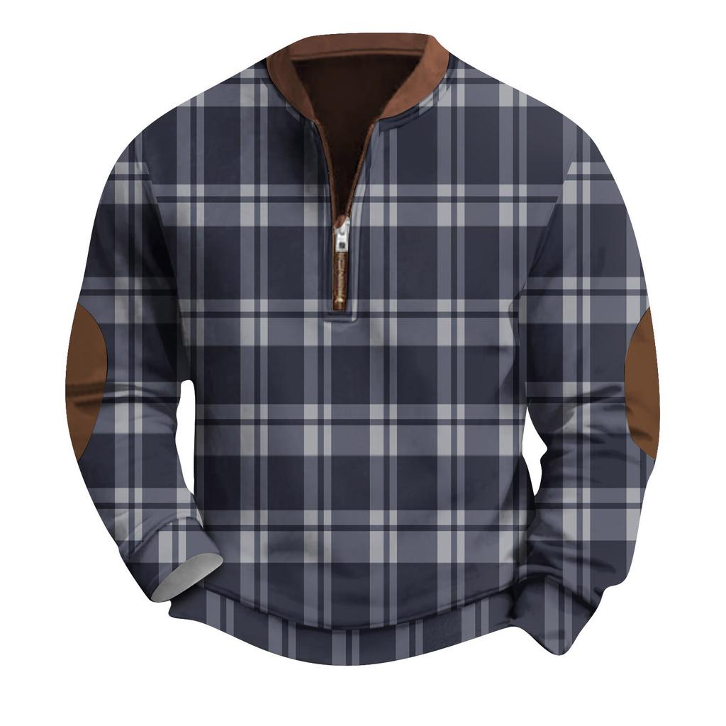 Мужская повседневная толстовка в стиле ретро с градиентным принтом