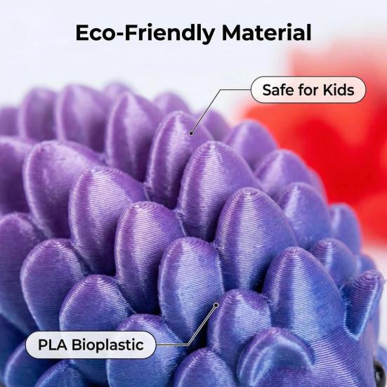 3D-печатная фигурка ежа из сосновой шишки, фигурка ежа с подвижными суставами, игрушка-антистресс, fidget-игрушка, украшение для дома, офиса, рабочего стола