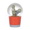 Dulton Snow Globe #001 Geometric Cactus Garden Gift, 10cm High, 6.5cm Wide, 6.5cm Deep (NB-0676/001)