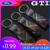 Автомобильная наклейка 2025 Горячая Новинка Оксфордская Стропа Авто Стайлинг Брелок Подвеска Кольцо для Ключей Для Volkswagen GTI Логотип Passat Santana Beetle Scir