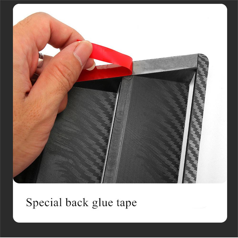 2x Carbon Fiber Look Car Front Bonnet Vent Hood Air Flow Intake Decorative Cover