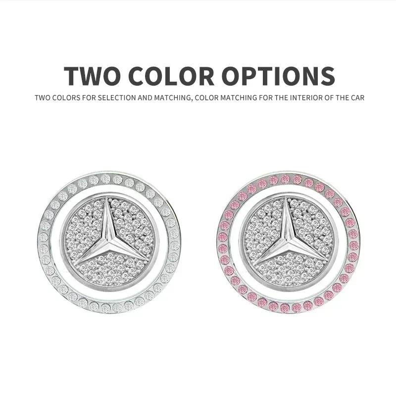 DQQ3 Car Key Start Button Decoration Ring Diamond Rhinestone Circle for Mercedes Benz W211 W204 W210 W203 CLA GLA Auto Accessories