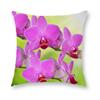 Цветная квадратная наволочка из полиэстера с цветком орхидеи из персиковой кожи, наволочка на скрытой молнии, 45x45 см, домашний декор для гостиной