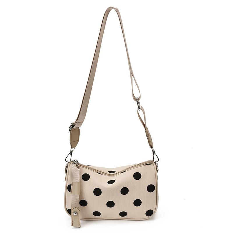 2026 Summer Polka Dot Single Shoulder Underarm Pillow Bag - High-End Korean Style Women's Handbag