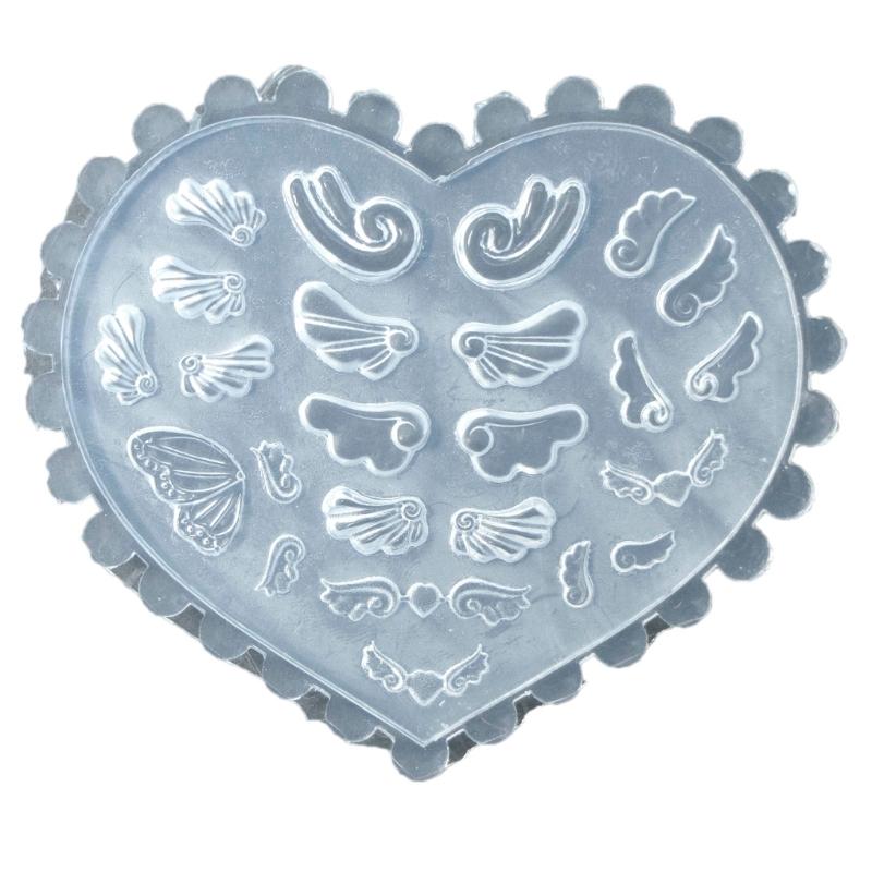 3D силиконовая резная форма для дизайна ногтей, акриловые инструменты для дизайна ногтей, форма для декора ногтей, шаблон для дизайна ногтей, формы для ювелирных изделий из смолы