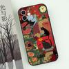 Забавный Мультяшный Черный Кот Чехол для Телефона Для iPhone 17 Air 16 e 15 14 13 12 11 Pro Max Plus Mini SE 2020 2022 Ударопрочный Чехол Funda