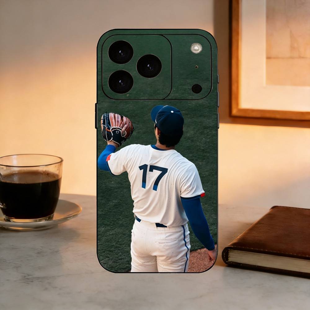 Baseball 17 S-Shohei O-Ohtani  Phone Case For iPhone 17,16,15,14,13,12,11 Plus,Pro Max,XS,Soft Silicone Black Cover